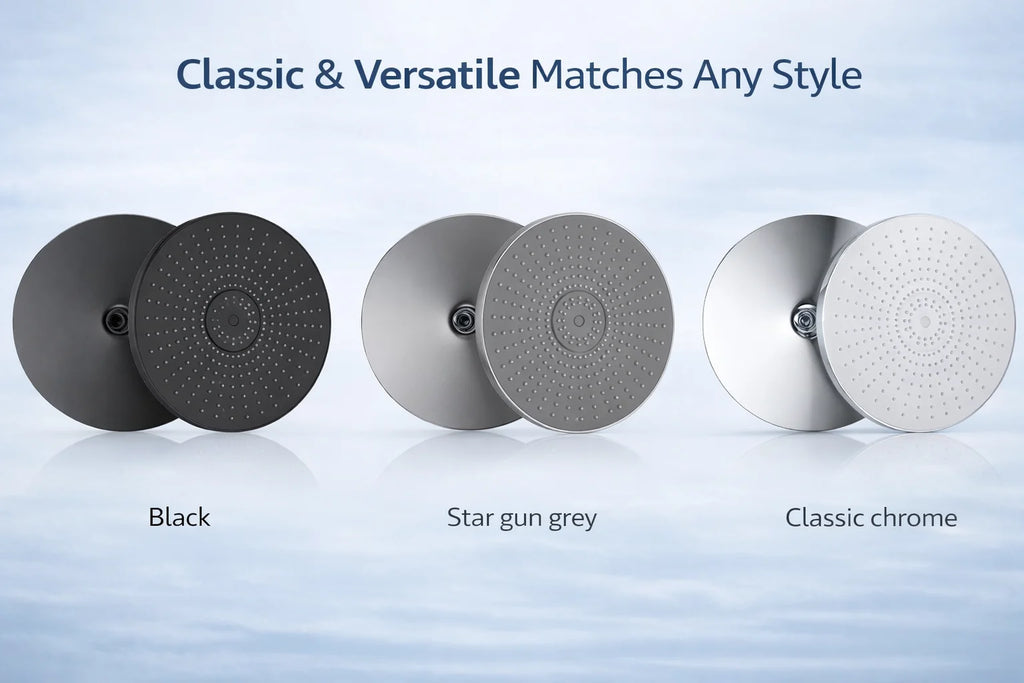 12 Inch Rainfall Shower Head, Large Round High Pressure Top Sprayer, Air Pressurized Water Saving Showerhead for Bathroom SPA