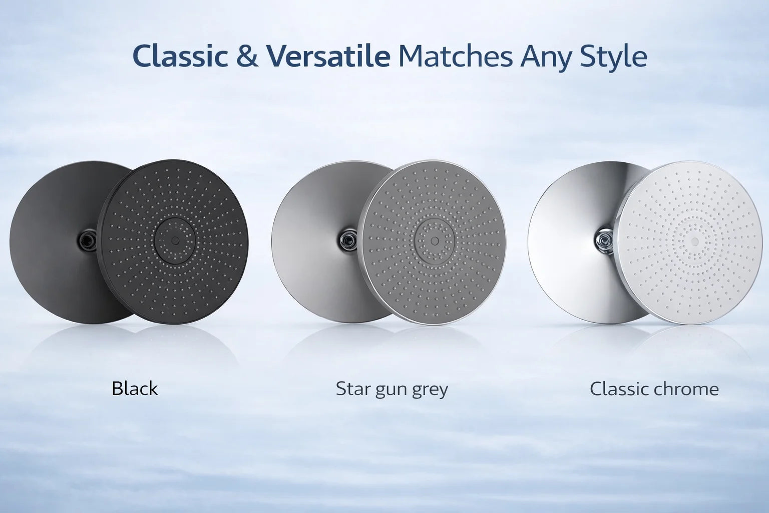 12 Inch Rainfall Shower Head, Large Round High Pressure Top Sprayer, Air Pressurized Water Saving Showerhead for Bathroom SPA
