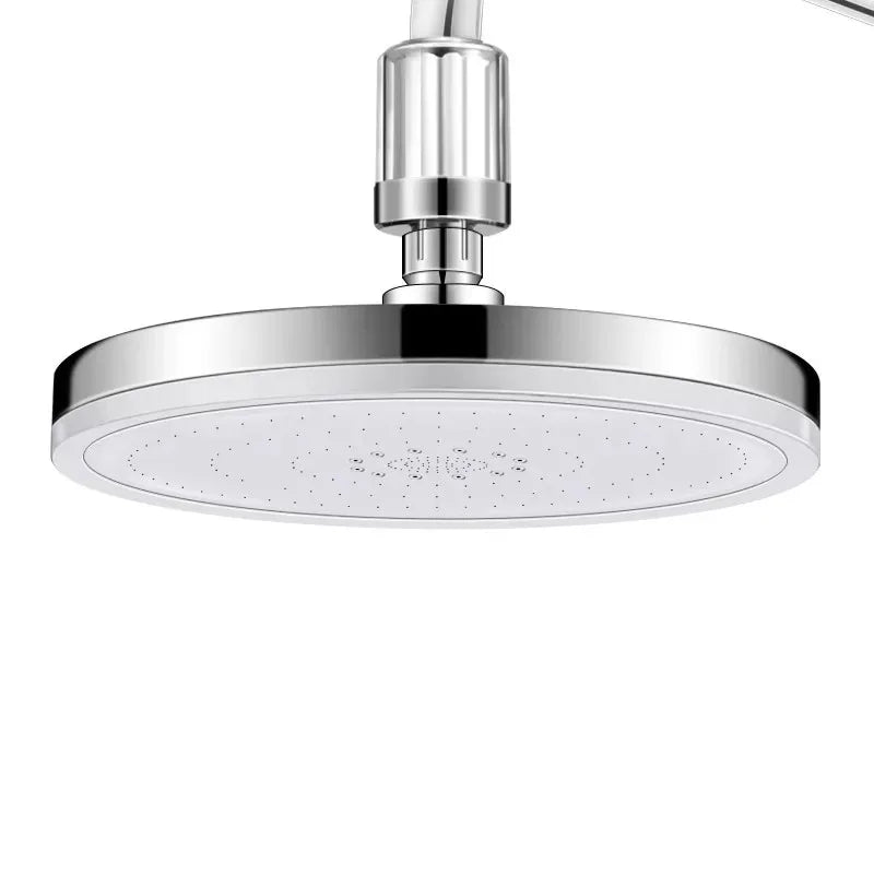 New 6 Modes Large Flow Supercharge Rainfall Shower Head 230mm Round High Pressure Top Spray Rain Showerhead Bathroom Accessories